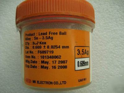 New , lots of mk lead free solder ball, ten bottles 