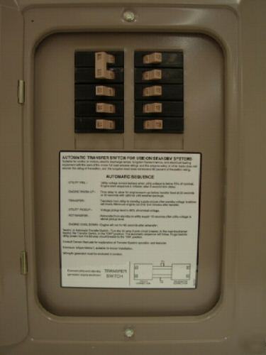 Briggs 50 amp ats automatic transfer switch model 1917 