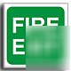 Fire exit sign-adh.vinyl-150X150MM(sa-016-ac)