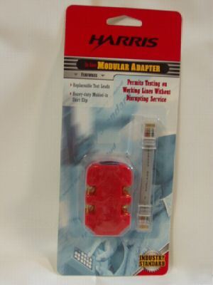Fluke harris #10230100 in-line 8C mod banjo adapter 