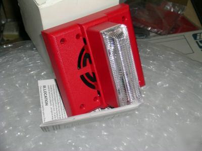 Gentex SHG24--110-1PWR horn strobe 24V 110 candela red