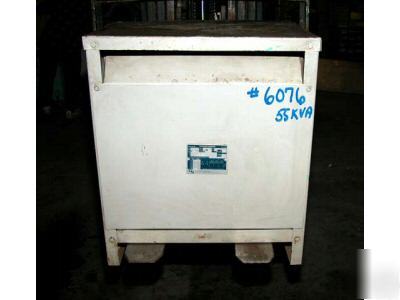 Heavy duty transformer - used: 55 kva multi tap