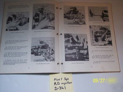 Ih blue ribbon service manual rd fuel pump d-361,806D