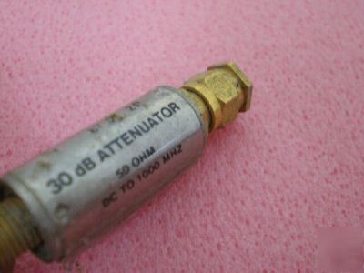 Mini-circuits 30DB attenuator 50OHM dc to 1000MHZ SAT30