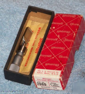 Starrett can seam micrometer & depth gage 208D tool