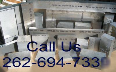  aluminum plate fortalÂ® T651 2.559 x 3 3/4 x 15 1/4 