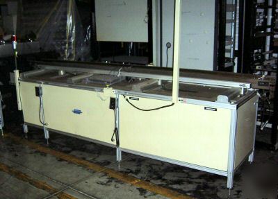 Dynapace pcb accumulating conveyor adj width edge chain