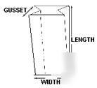 500 - 12X8X30 1 mil clear gusseted plastic poly bags