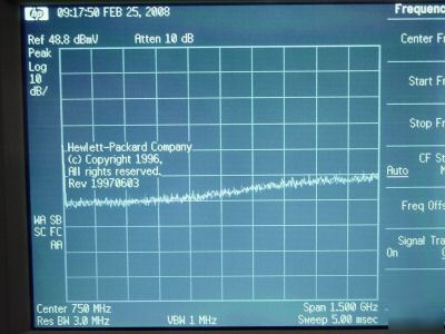 Agilent/hp E4411A esa-L1500A spectrum analyzer 1.5GHZ