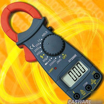 New digital clamp multimeter meter load tester 1MA~20A 