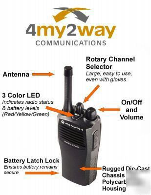 Motorola CP200 portable uhf 4W 4CH 438-470 mhz